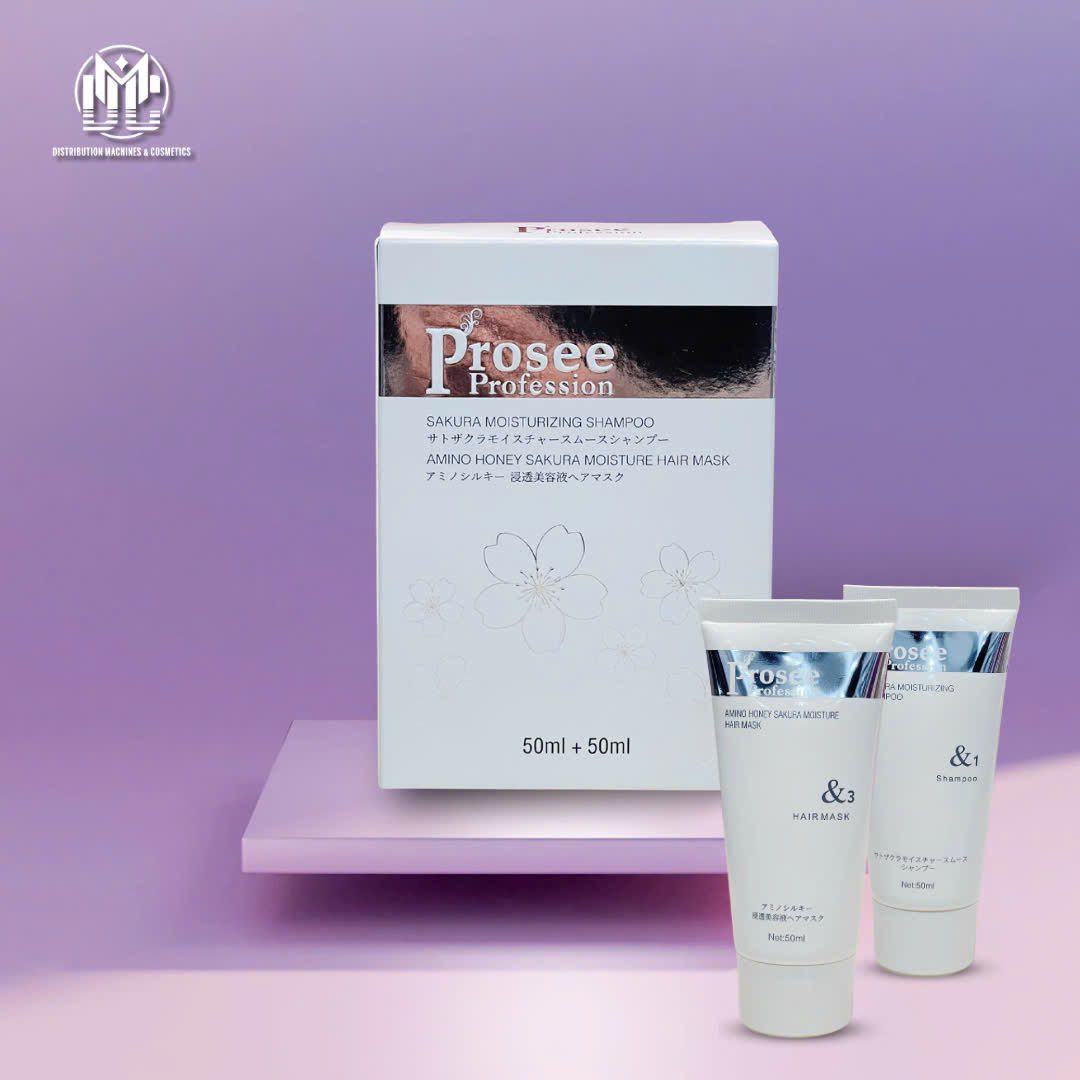 Bộ dầu dùng thử 2 tuýp gội, hấp Prosee màu trắng 50ml