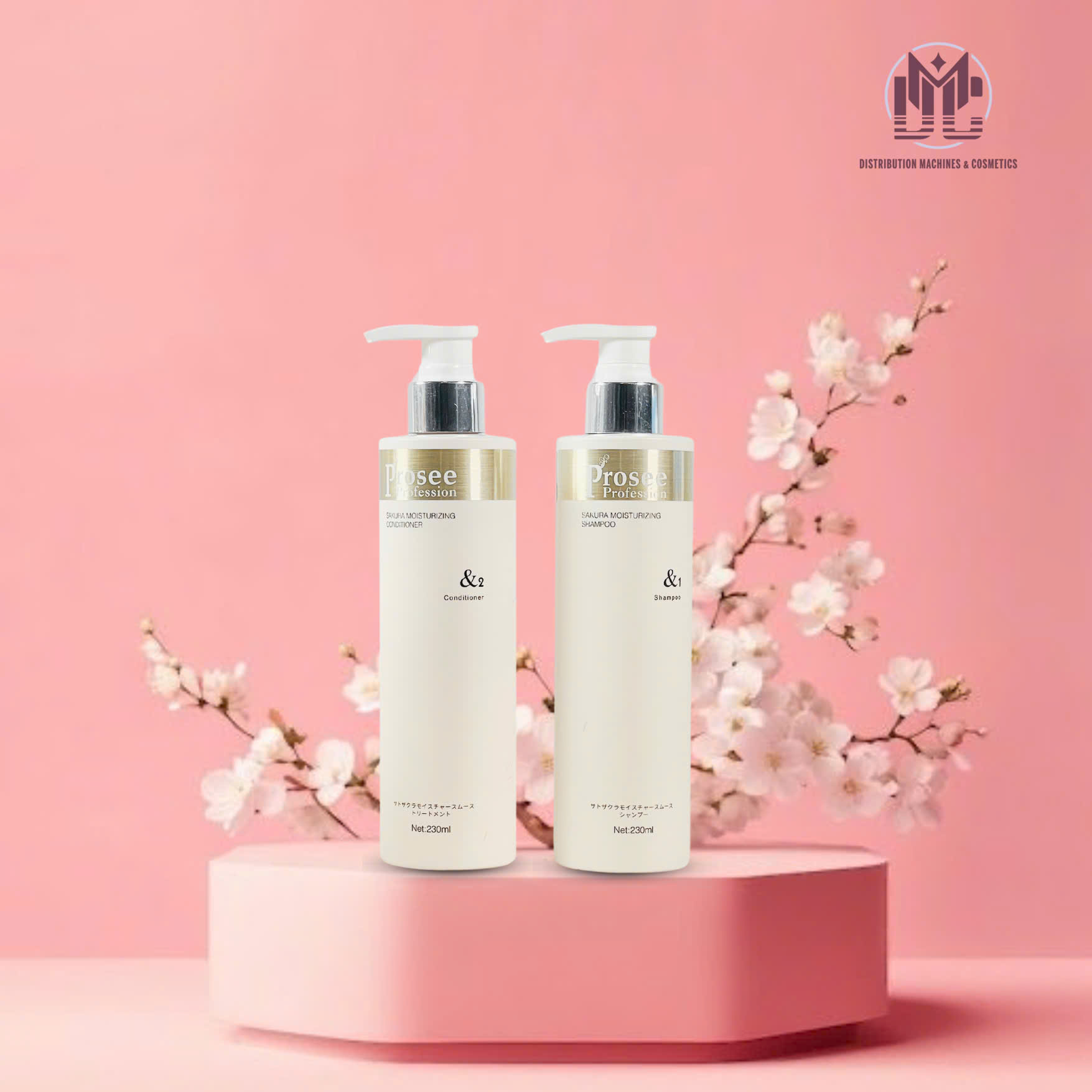 Cặp Dầu Gội Xả Prosee Trắng 230ml PS11, PC11  – Tóc Suôn Mượt, Dưỡng Ẩm Tự Nhiên