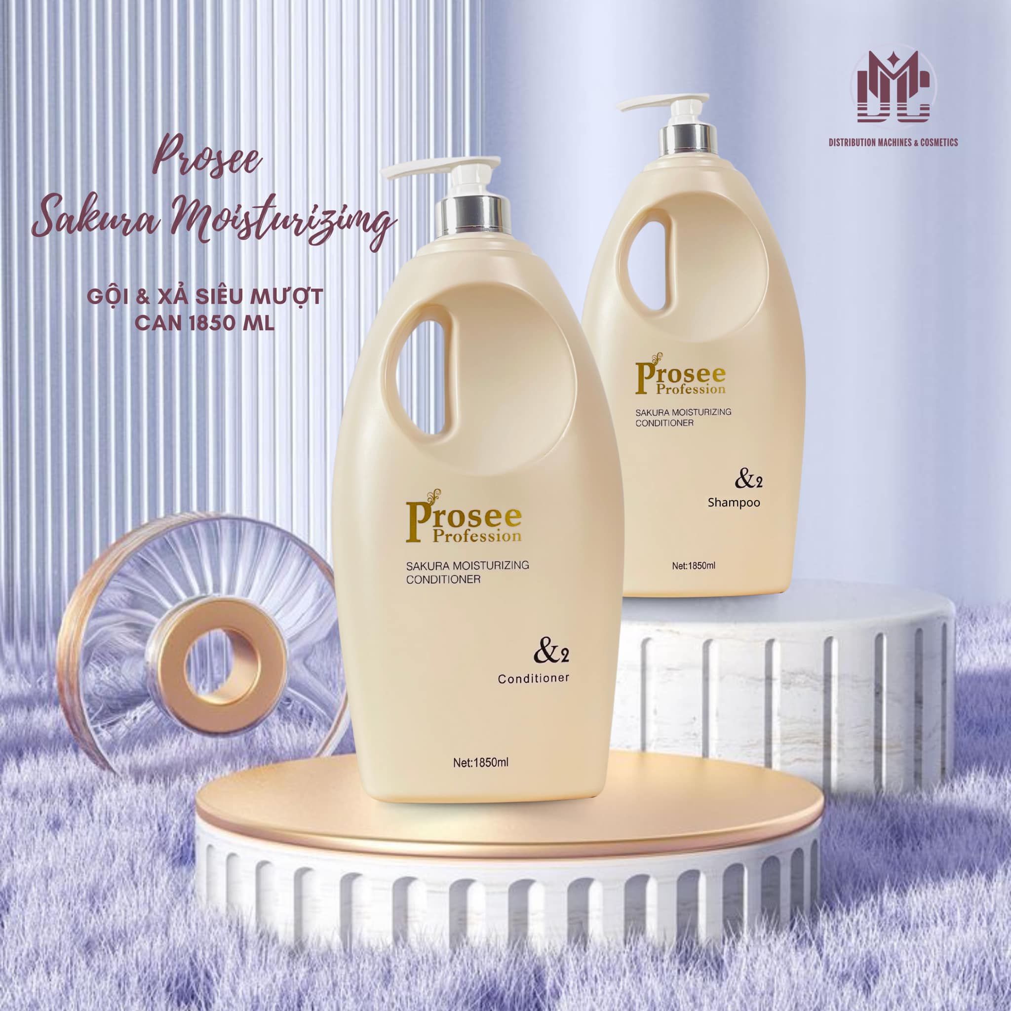 Cặp Gội Xả Prosee 1850ml PS8-PC8 – Tiết Kiệm, Chăm Sóc Tóc Suôn Mượt Mỗi Ngày